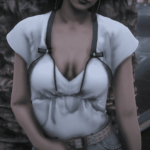 Ruched Bust Crop Top for MP Female 1.0