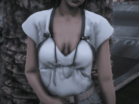 Ruched Bust Crop Top for MP Female 1.0