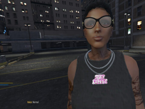 Sexy Savage Glowing Pendat With Chain For MP Female 1.0