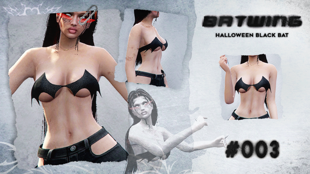 Strapless batwing top for MP Female - Halloween! V1.1