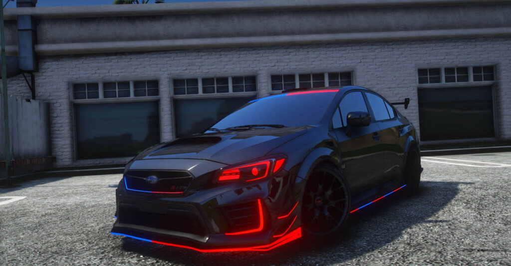 Subaru WRX STI S209 Police Modern Lights