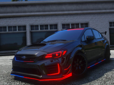 Subaru WRX STI S209 Police Modern Lights