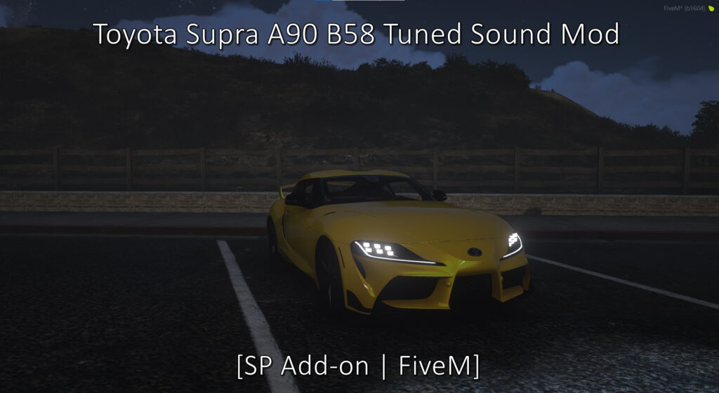 Toyota Supra A90 B58 I6 Tuned Sound Mod V 0.1