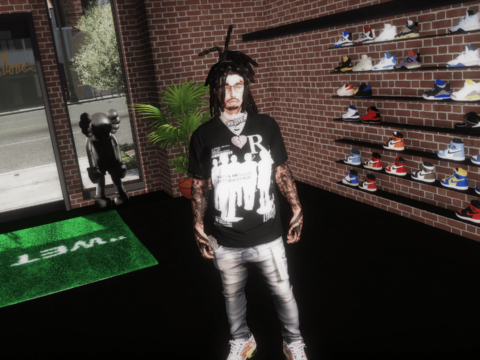 awful cough syrup shirts MP Male/Franklin
