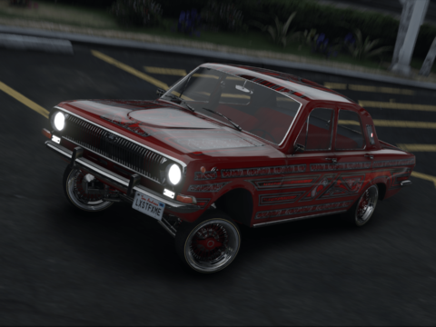 1970 GAZ 24 "LowRider" [Add-On | Plates | Extras | Livery | Template] V1.0