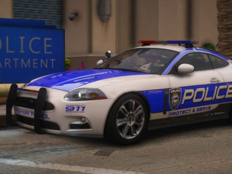 NFSHP: 2009 Jaguar XKR SCPD [Add-On | NON ELS | Sounds | Template] V1.0