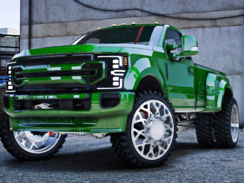 Anylevel Ford F450 Single cab on JTX Forged wheels