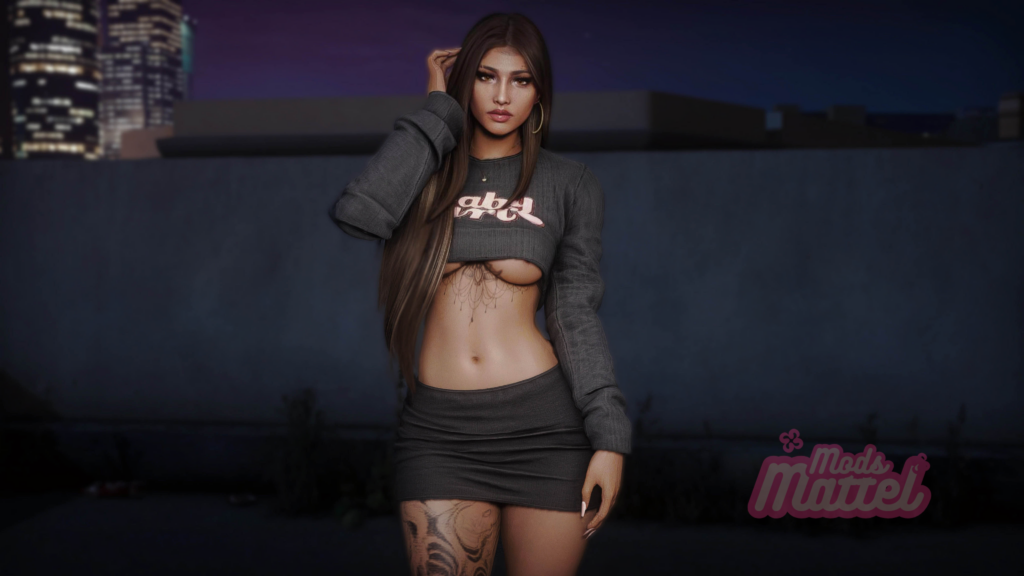 Baby Girl Cropped Tee for MP Female 1.0