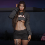 Baby Girl Cropped Tee for MP Female 1.0