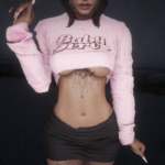 Baby Girl Cropped Tee for MP Female 1.06