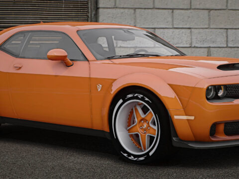 Demon Redeye Challenger Custom Tires and Forgiatos