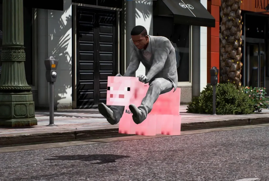 FLING MINECRAFT PIG
