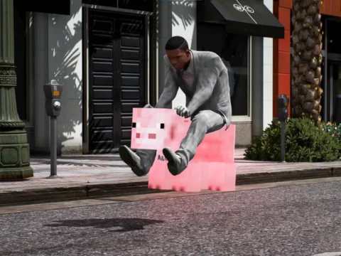 FLING MINECRAFT PIG