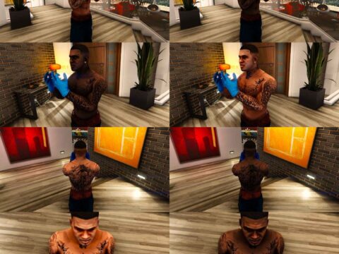 New face and body texture for Franklin 1.0