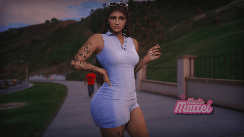 Polo Button Dress for MP Female 1.0