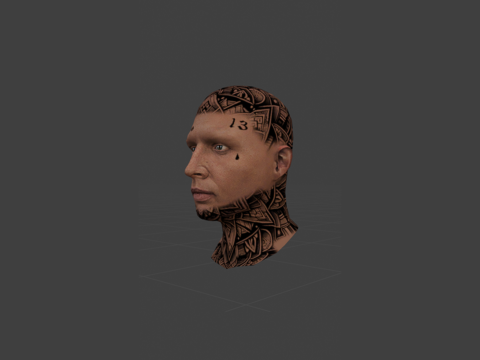 Sureno Head Tattoo for MP Male 1.0