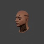 Sureno Head Tattoo for MP Male 1.02