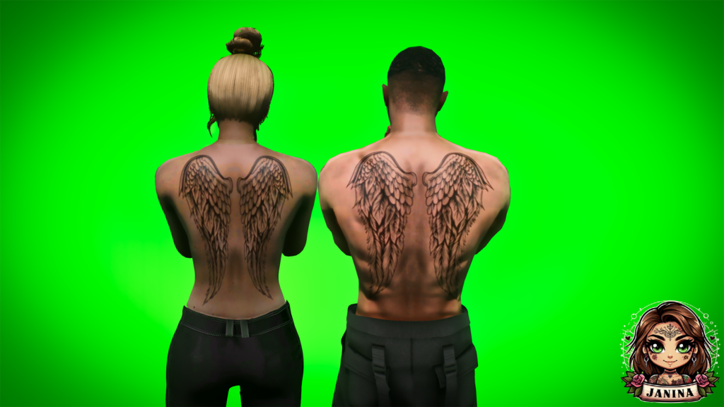 Tattoo - Angel Wings for MP Male / Female 2024
