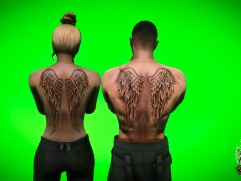 Tattoo - Angel Wings for MP Male / Female 2024