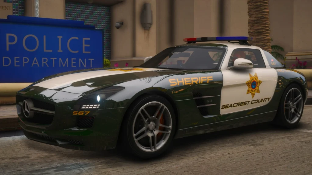 NFSHP: 2010 Mercedes-Benz SLS AMG SCPD [Add-On | NON ELS | Sounds | VehFuncsV | Template] V1.0