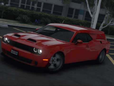 2018 Dodge Challenger SRT Hearse [Add-On | Plates | Extras | Livery | Template] V1.0