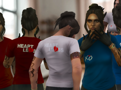 Heartless T-shirt (female and male)