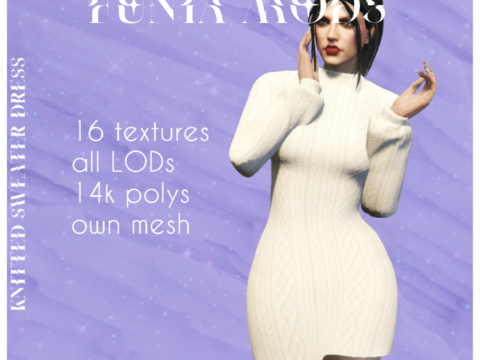 Knitted sweater dress for MP female 1.0