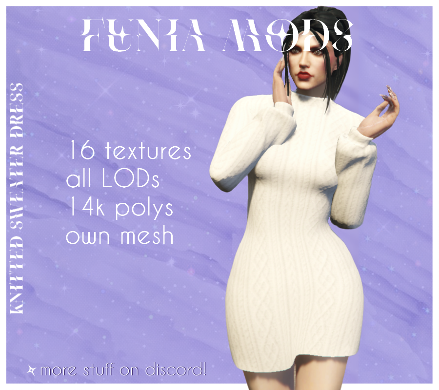 Knitted sweater dress for MP female 1.0