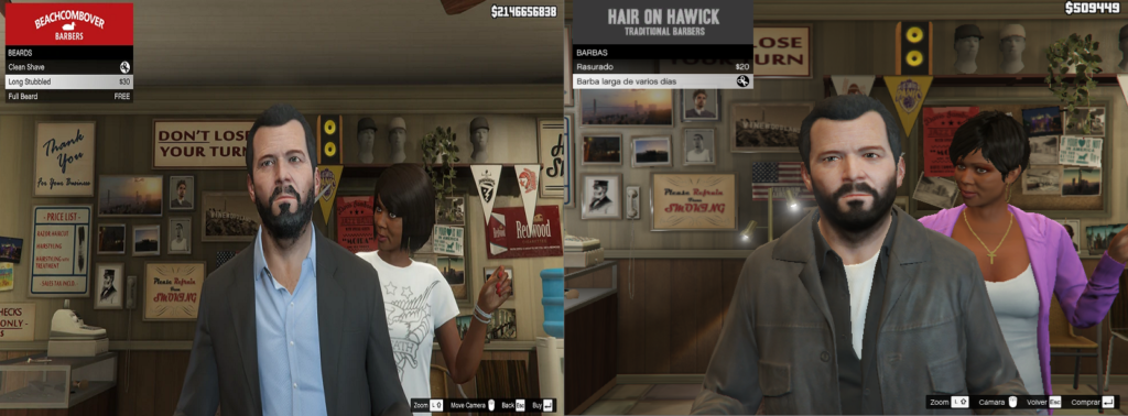 Long stubbled beard fix for Michael 1.0