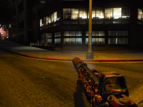 MK2 Carbine Rifle red Camo [Replace] V1.0