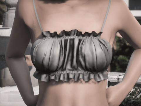 Ruffled Crop Top for MP Female