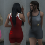 T-shirt for male and dress for female