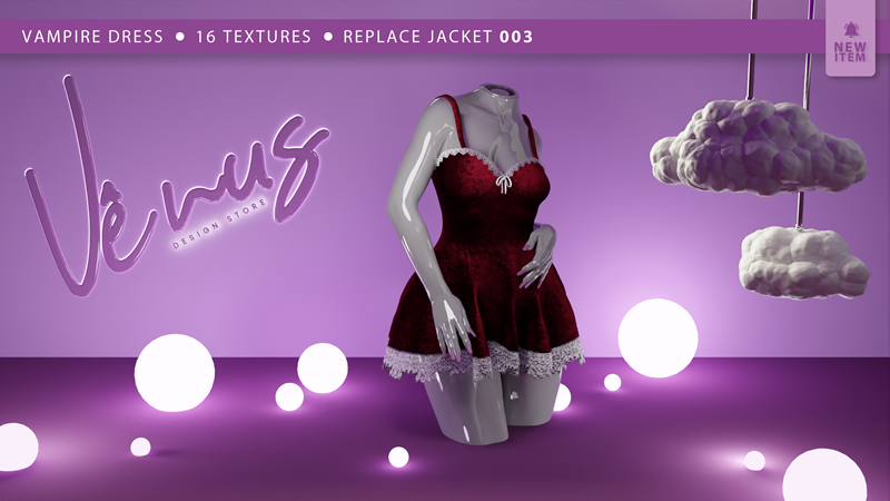 Vampire Dress - Vênus Design Mods 1.0
