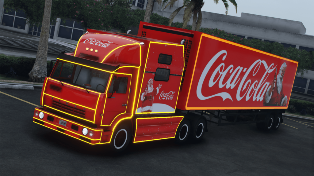 1994 KamAZ 54112M "Xmas" [Add-On | + Trailer | Extras | Livery | Template]