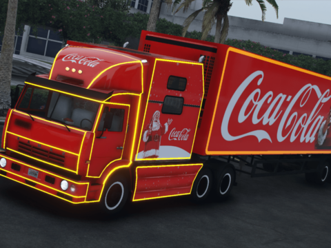 1994 KamAZ 54112M "Xmas" [Add-On | + Trailer | Extras | Livery | Template]