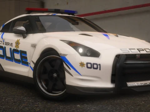 NFSHP: 2009 Nissan GT-R SpecV SCPD [Add-On | NON ELS | Sounds | Template] V1.0