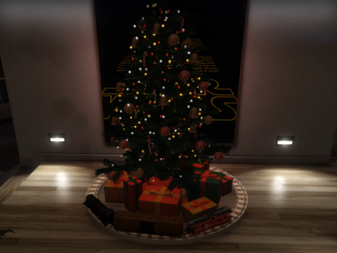 Animated Kitsune Christmas Tree Train 2.0