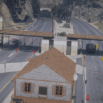 Borderpatrol Checkpoint with station and working gates [YMAP /FiveM]