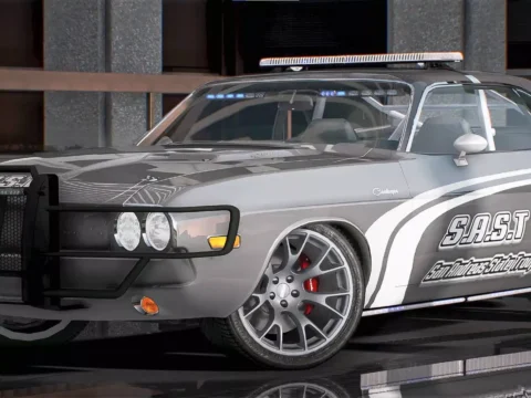 Dodge Challenger 1970 Police3