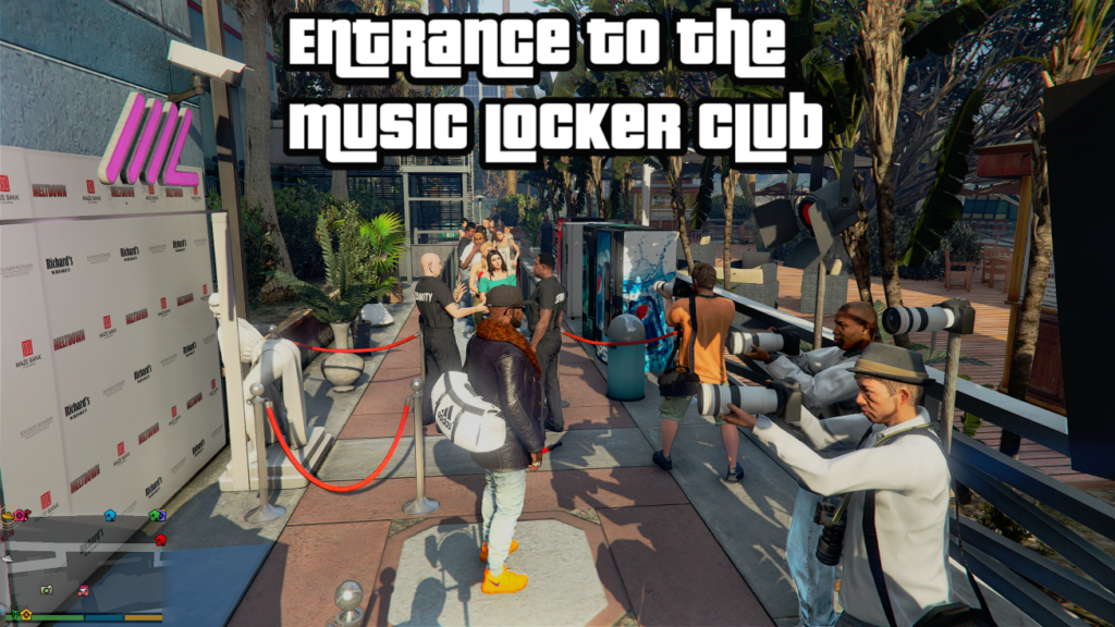 Entrance to the Music Locker Club 1.0
