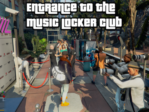 Entrance to the Music Locker Club 1.0