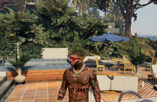 Franklin Nude with Tattoos 1.0