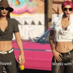 Lowrider blouse adjusted - wear with any pants/skirt 1.0