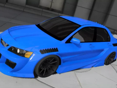 Mitsubishi Evolution Abflug