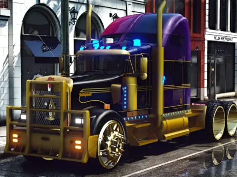 Peterbilt 389 Imperial Gold