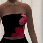Pretty Floral Tube Top for MP Female 1.02