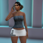 Stylish Denim Tube Top 1.0