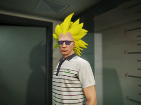 Vegeta Daima SSJ 3 Hair for MP Freemode Male 1.0