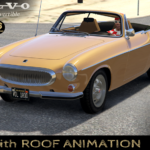 Volvo 1800 convertible [Add-On | Roof Animation | LODs] V1.0