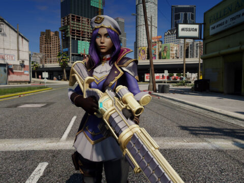 Commande Caitlyn Kira man [Add-On Ped] V1.0